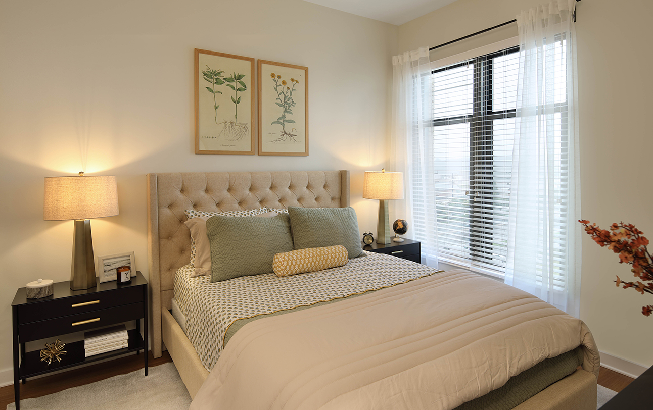 The Milton apartment bedroom